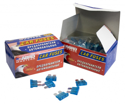 Предохранители флажковые № 1 (15 А) 100 шт. ABRO MASTERS